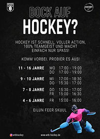 Trainingszeiten WTB Hockey